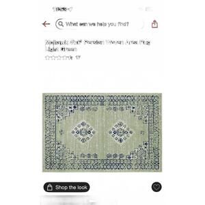 Mohawk 4'x6' Persian Woven Area Rug Light Green